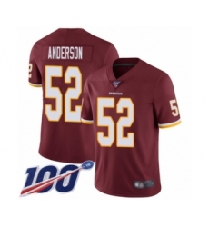 Youth Washington Redskins #52 Ryan Anderson Burgundy Red Team Color Vapor Untouchable Limited Player 100th Season Football Jersey