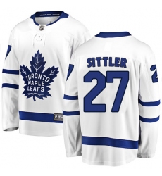 Men's Toronto Maple Leafs #27 Darryl Sittler Fanatics Branded White Away Breakaway NHL Jersey