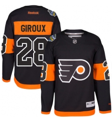 Men's Reebok Philadelphia Flyers #28 Claude Giroux Premier Black 2017 Stadium Series NHL Jersey