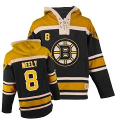 Men's Old Time Hockey Boston Bruins #8 Cam Neely Premier Black Sawyer Hooded Sweatshirt NHL Jersey