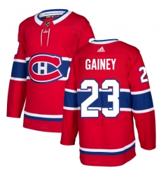 Men's Adidas Montreal Canadiens #23 Bob Gainey Premier Red Home NHL Jersey