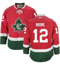 Youth Reebok Montreal Canadiens #12 Dickie Moore Authentic Red New CD NHL Jersey