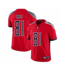 Men's Tennessee Titans #81 Jonnu Smith Limited Red Inverted Legend Football Jersey