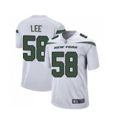 Men's New York Jets #58 Darron Lee Game White Football Jersey