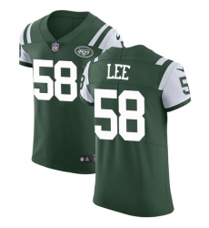 Men's Nike New York Jets #58 Darron Lee Elite Green Team Color NFL Jersey