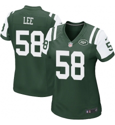 Women's Nike New York Jets #58 Darron Lee Game Green Team Color NFL Jersey