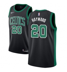 Youth Adidas Boston Celtics #20 Gordon Hayward Swingman Black NBA Jersey - Statement Edition