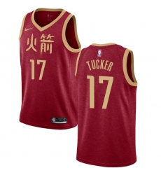 Women's Nike Houston Rockets #17 PJ Tucker Swingman Red NBA Jersey - 2018 19 City Edition