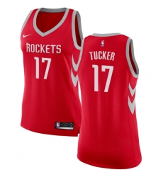 Women's Nike Houston Rockets #17 PJ Tucker Swingman Red NBA Jersey - Icon Edition