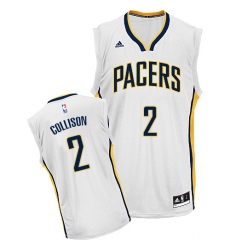 Men's Adidas Indiana Pacers #2 Darren Collison Swingman White Home NBA Jersey