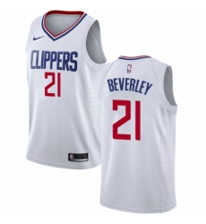 Youth Nike Los Angeles Clippers #21 Patrick Beverley Authentic White NBA Jersey - Association Edition