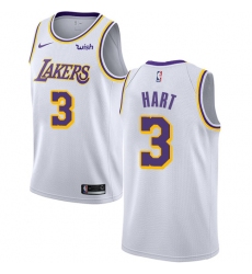 Men's Nike Los Angeles Lakers #3 Josh Hart Swingman White NBA Jersey - Association Edition