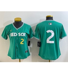 Youth Boston Red Sox #2 Alex Bregman Green 2025 City Connect Limited Stitched Baseball Jersey
