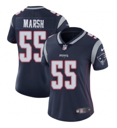Women's Nike New England Patriots #55 Cassius Marsh Navy Blue Team Color Vapor Untouchable Limited Player NFL Jersey