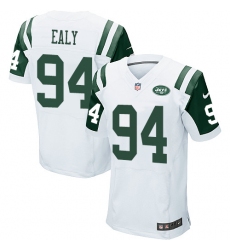 Men's Nike New York Jets #94 Kony Ealy Elite White NFL Jersey