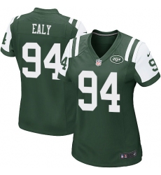 Women's Nike New York Jets #94 Kony Ealy Game Green Team Color NFL Jersey