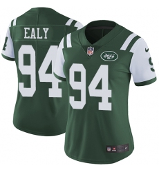 Women's Nike New York Jets #94 Kony Ealy Green Team Color Vapor Untouchable Elite Player NFL Jersey