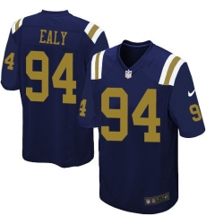 Youth Nike New York Jets #94 Kony Ealy Elite Navy Blue Alternate NFL Jersey