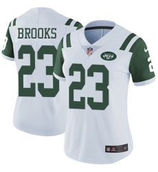 Women's Nike New York Jets #23 Terrence Brooks White Vapor Untouchable Elite Player NFL Jersey