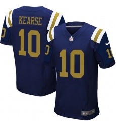 Men's Nike New York Jets #10 Jermaine Kearse Elite Navy Blue Alternate NFL Jersey