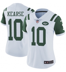 Women's Nike New York Jets #10 Jermaine Kearse White Vapor Untouchable Elite Player NFL Jersey