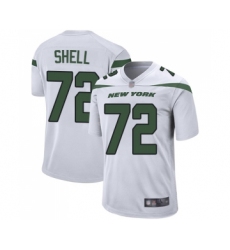 Men's New York Jets #72 Brandon Shell Game White Football Jersey