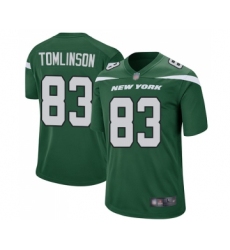 Men's New York Jets #83 Eric Tomlinson Game Green Team Color Football Jersey
