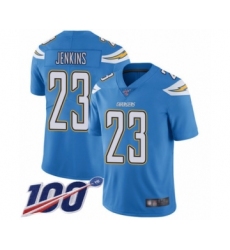 Men's Los Angeles Chargers #23 Rayshawn Jenkins Electric Blue Alternate Vapor Untouchable Limited Player 100th Season Football Jersey