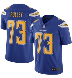 Men's Nike Los Angeles Chargers #73 Spencer Pulley Elite Electric Blue Rush Vapor Untouchable NFL Jersey