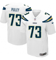 Men's Nike Los Angeles Chargers #73 Spencer Pulley Elite White NFL Jersey