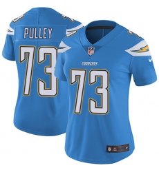 Women's Nike Los Angeles Chargers #73 Spencer Pulley Electric Blue Alternate Vapor Untouchable Elite Player NFL Jersey
