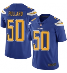 Men's Nike Los Angeles Chargers #50 Hayes Pullard Elite Electric Blue Rush Vapor Untouchable NFL Jersey