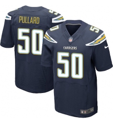 Men's Nike Los Angeles Chargers #50 Hayes Pullard Elite Navy Blue Team Color NFL Jersey