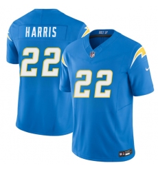 Men's Los Angeles Chargers #22 Najee Harris Blue 2025 F.U.S.E. Vapor Limited Football Stitched Jersey