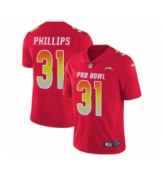 Men's Nike Los Angeles Chargers #31 Adrian Phillips Limited Red AFC 2019 Pro Bowl NFL Jersey
