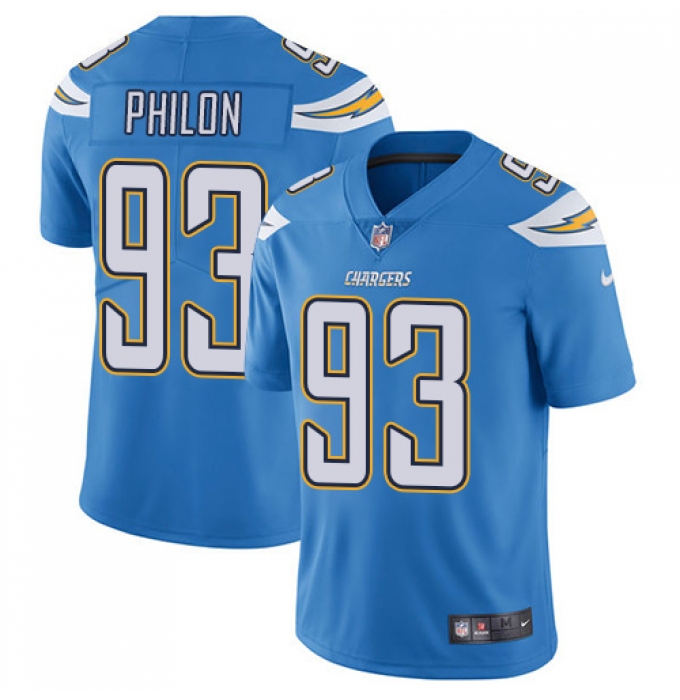 Youth Nike Los Angeles Chargers #93 Darius Philon Electric Blue Alternate Vapor Untouchable Elite Player NFL Jersey