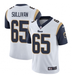 Men's Nike Los Angeles Rams #65 John Sullivan White Vapor Untouchable Limited Player NFL Jersey