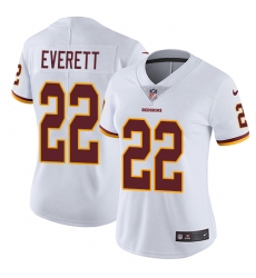 Women's Nike Washington Redskins #22 Deshazor Everett White Vapor Untouchable Elite Player NFL Jersey