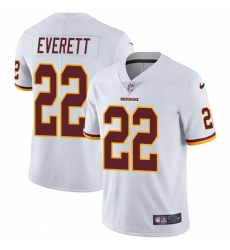 Youth Nike Washington Redskins #22 Deshazor Everett White Vapor Untouchable Elite Player NFL Jersey