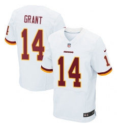 Men's Nike Washington Redskins #14 Ryan Grant Elite White NFL Jersey