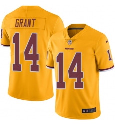 Men's Nike Washington Redskins #14 Ryan Grant Limited Gold Rush Vapor Untouchable NFL Jersey