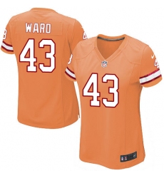 Women's Nike Tampa Bay Buccaneers #43 T.J. Ward Game Orange Glaze Alternate NFL Jersey