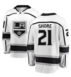 Youth Los Angeles Kings #21 Nick Shore Authentic White Away Fanatics Branded Breakaway NHL Jersey