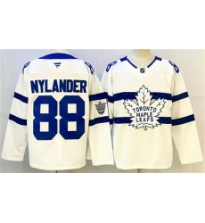 Men's Toronto Maple Leafs #88 William Nylander White Stadium Series Stitched Jersey