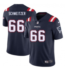 Men's New England Patriots #66 Wes Schweitzer Navy 2025 Vapor Limited Football Stitched Jersey