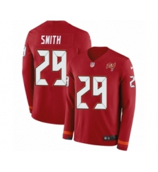 Youth Nike Tampa Bay Buccaneers #29 Ryan Smith Limited Red Therma Long Sleeve NFL Jersey
