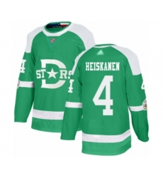 Youth Dallas Stars #4 Miro Heiskanen Authentic Green 2020 Winter Classic Hockey Jersey