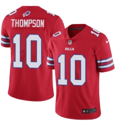 Men's Nike Buffalo Bills #10 Deonte Thompson Elite Red Rush Vapor Untouchable NFL Jersey
