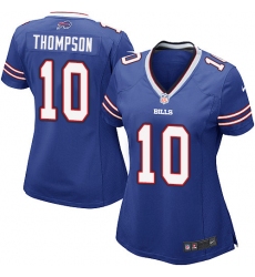 Women's Nike Buffalo Bills #10 Deonte Thompson Game Royal Blue Team Color NFL Jersey