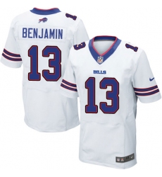 Men's Nike Buffalo Bills #13 Kelvin Benjamin Elite White NFL Jersey